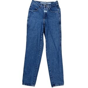 VTG Marithe Francois Girbaud Womens Blue Jeans 5/6 Mid‎ Rise Tapered Leg Vintage